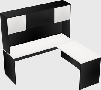 L-shaped office desk