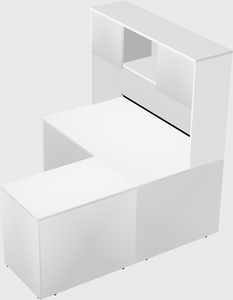 L-shaped office desk
