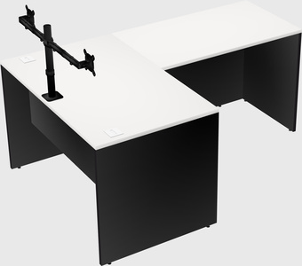 L-shaped office desk