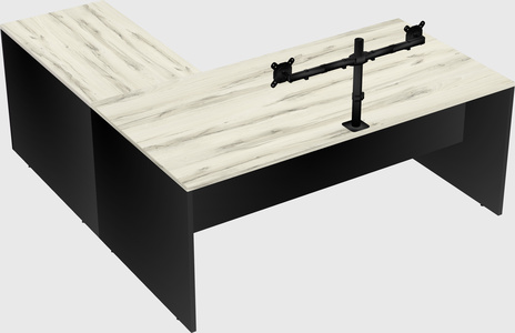 L-shaped office desk