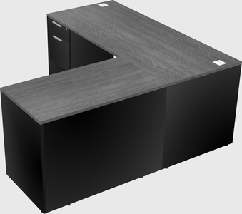 L-shaped office desk