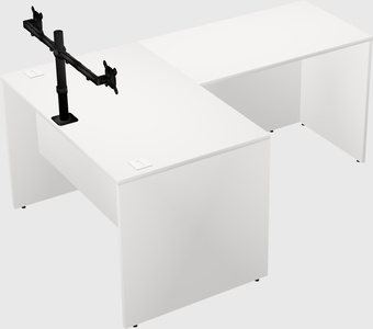 L-shaped office desk