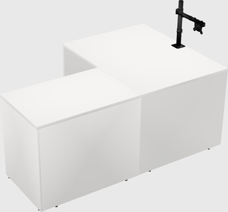 L-shaped office desk