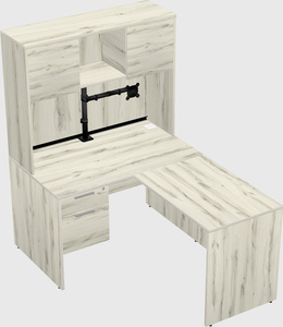 L-shaped office desk