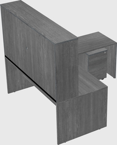 L-shaped office desk