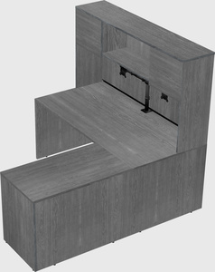 L-shaped office desk