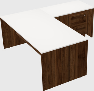 L-shaped office desk