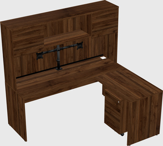 L-shaped office desk
