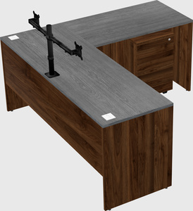 L-shaped office desk