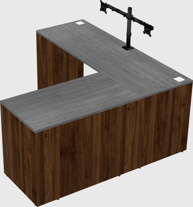L-shaped office desk