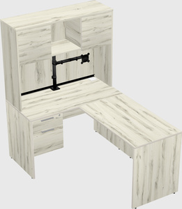 L-shaped office desk