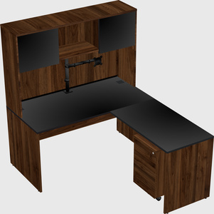 L-shaped office desk