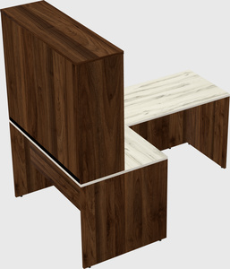L-shaped office desk