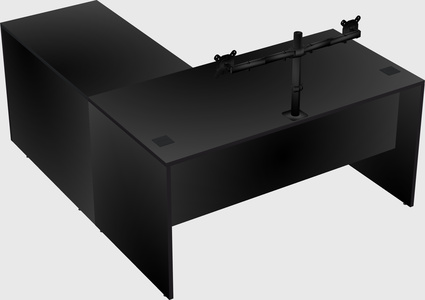 L-shaped office desk