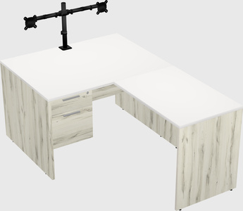 L-shaped office desk