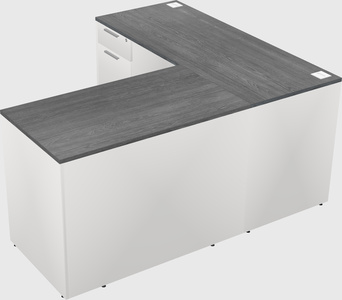 L-shaped office desk