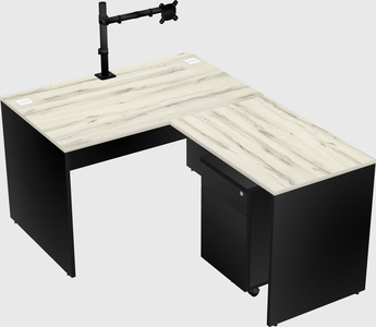 L-shaped office desk