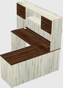 L-shaped office desk