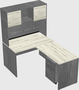 L-shaped office desk