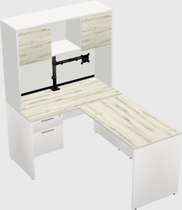 L-shaped office desk