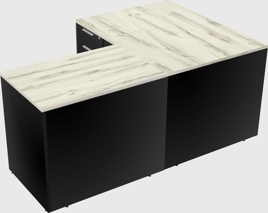 L-shaped office desk
