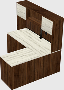 L-shaped office desk