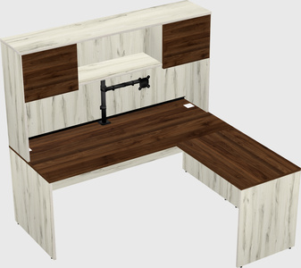 L-shaped office desk