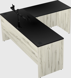 L-shaped office desk