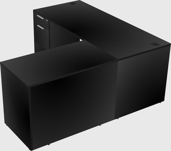 L-shaped office desk