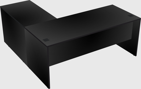 L-shaped office desk