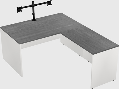 L-shaped office desk