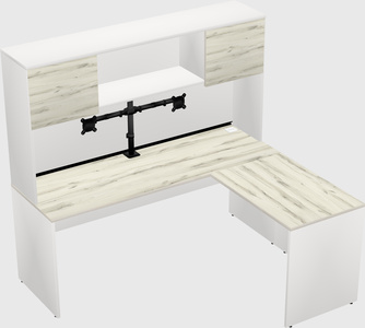 L-shaped office desk