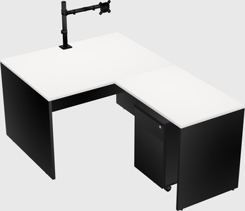 L-shaped office desk