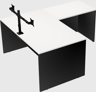 L-shaped office desk
