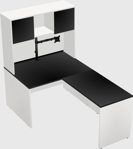L-shaped office desk