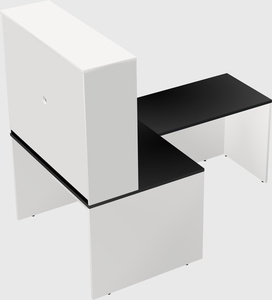L-shaped office desk