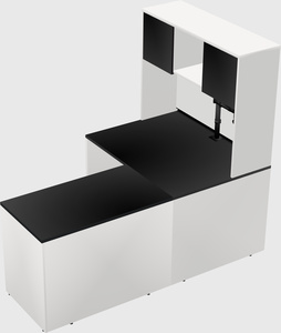 L-shaped office desk