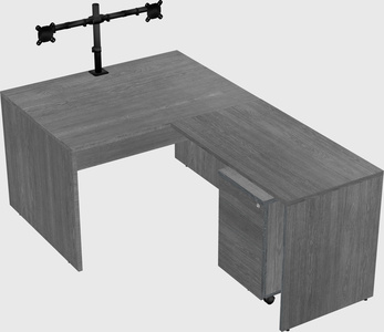 L-shaped office desk