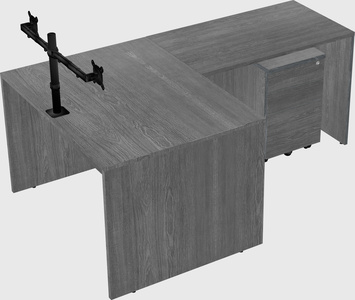 L-shaped office desk