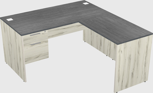 L-shaped office desk