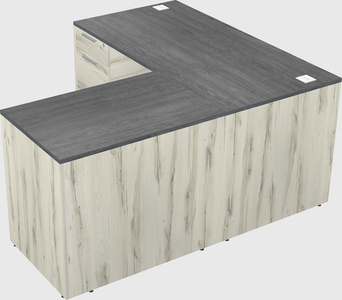 L-shaped office desk