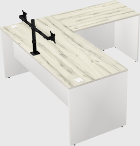 L-shaped office desk