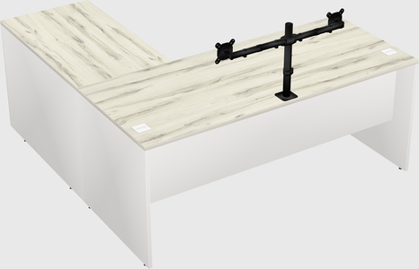 L-shaped office desk