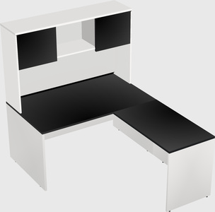 L-shaped office desk