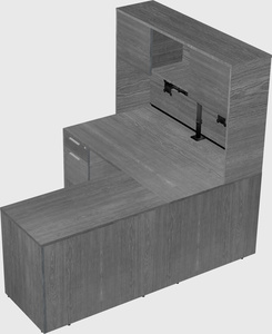 L-shaped office desk