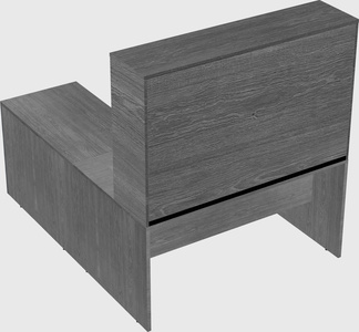 L-shaped office desk