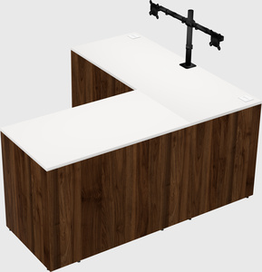 L-shaped office desk