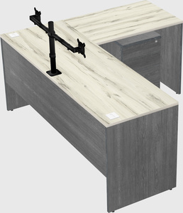 L-shaped office desk