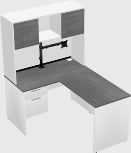 L-shaped office desk