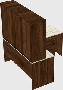 L-shaped office desk
